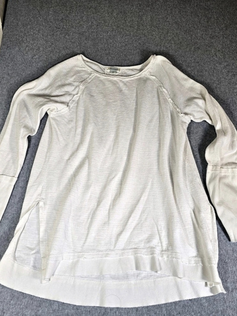 Sundance White Cotton Boho Tunic Top Size L